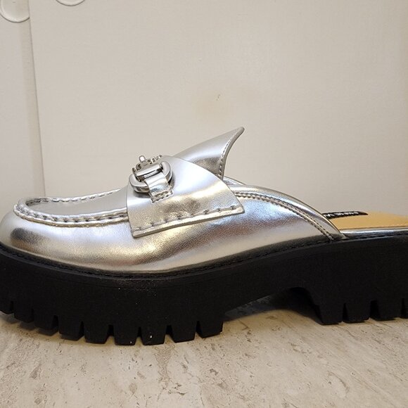 Nine West Womens Duntal Slip- Silver - b046 - Picture 5 of 10